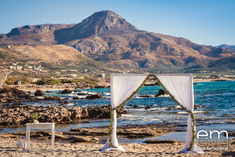 ślub na greckiej plaży